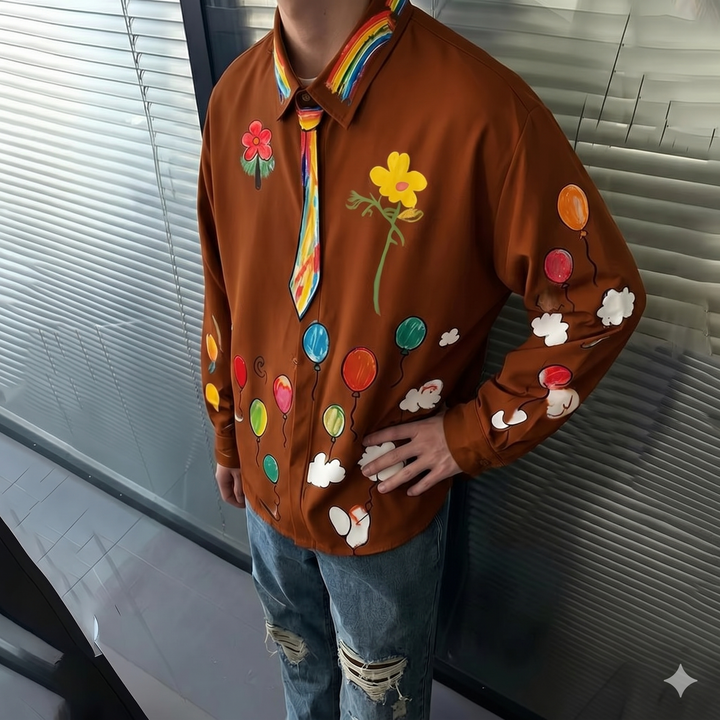 Technicolor Loose Overshirt