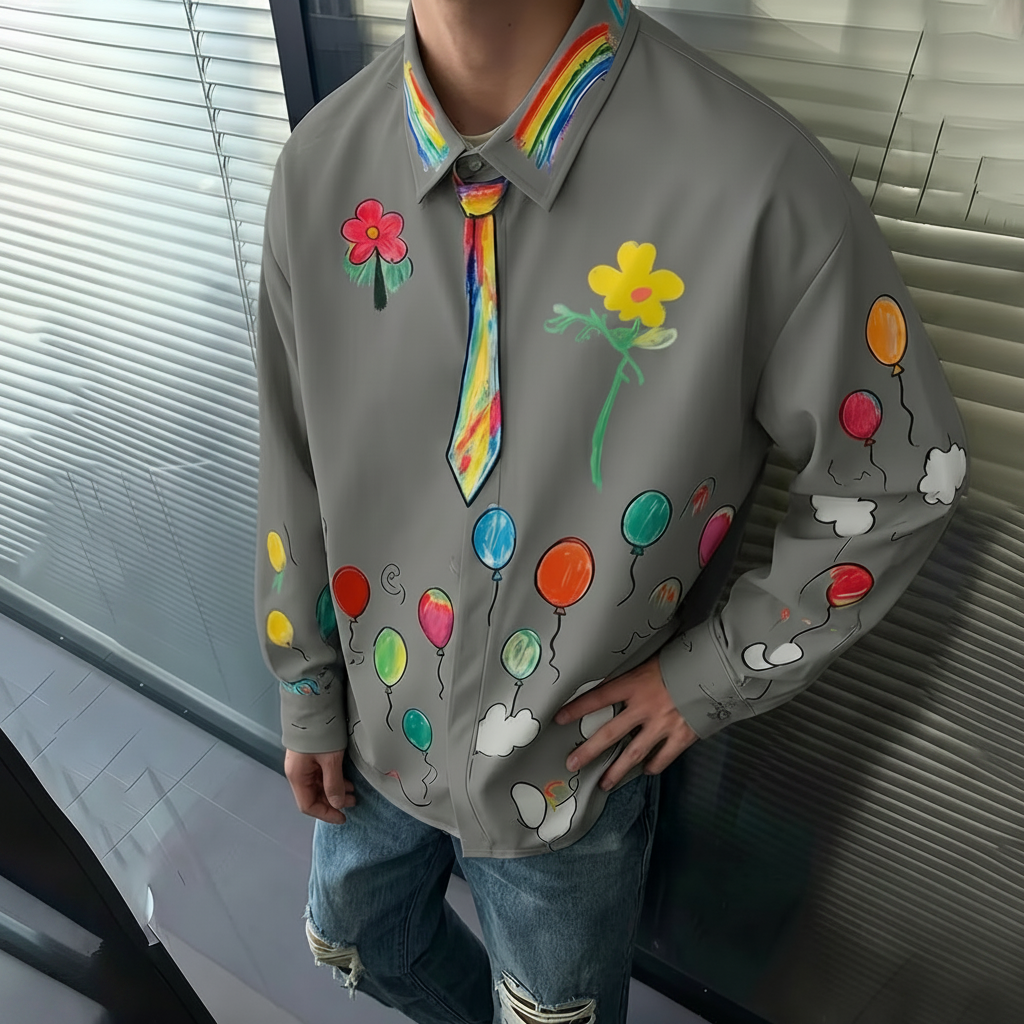 Technicolor Loose Overshirt