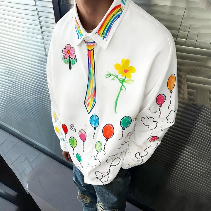 Technicolor Loose Overshirt