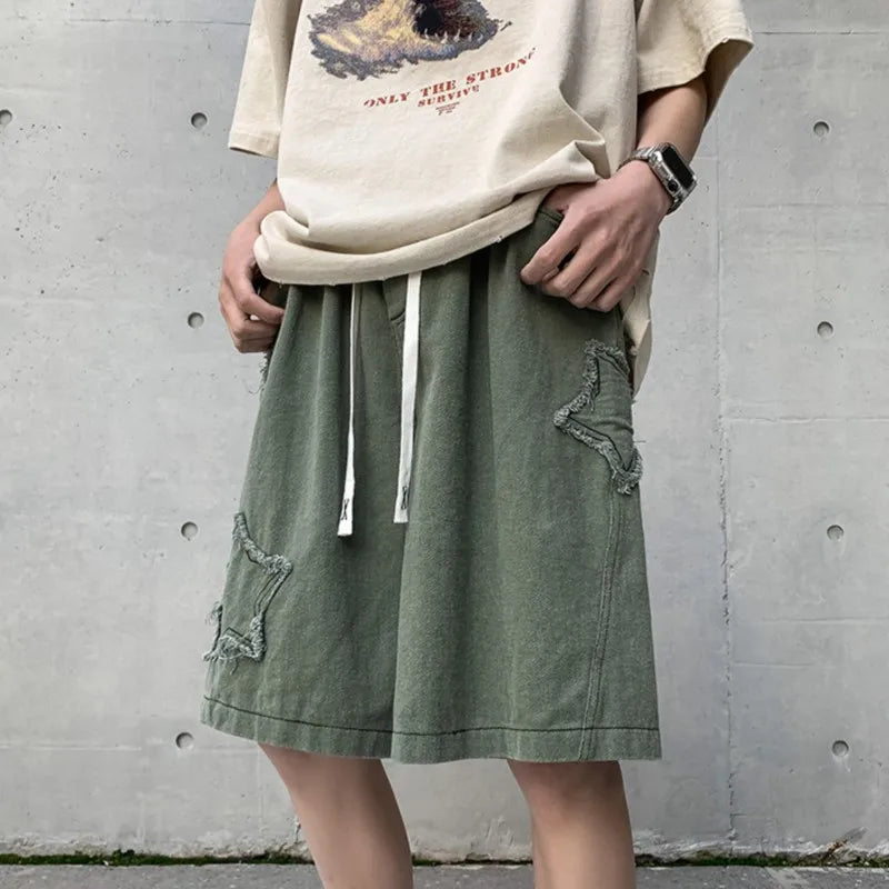 Cosmo Cotton Patchwork Shorts