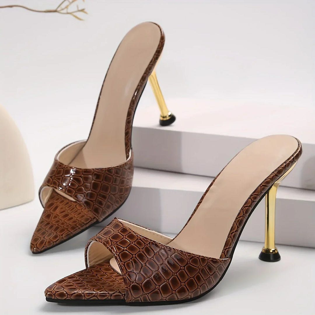 Crestova Heritage-Croc Stilettos